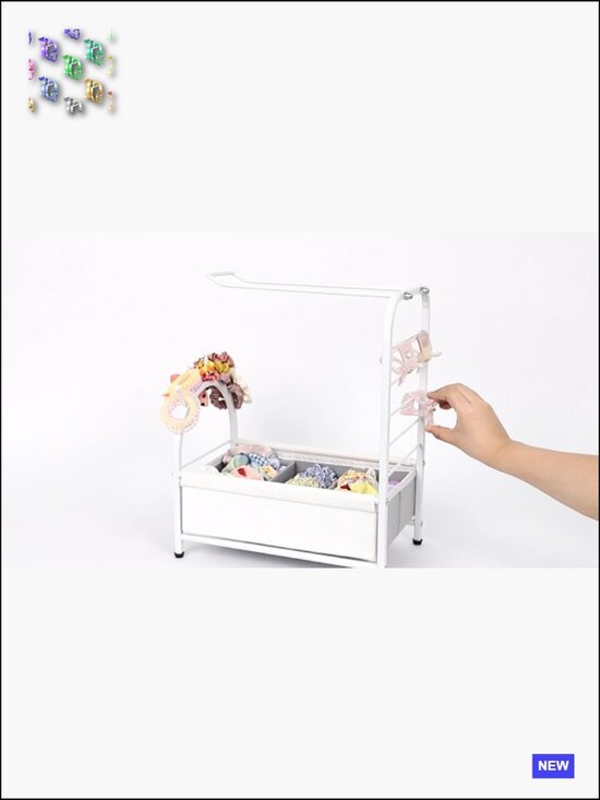 Hair Accessories Organizer Stand - Headband Holder Scrunchies Claw Clips Storage main image 6